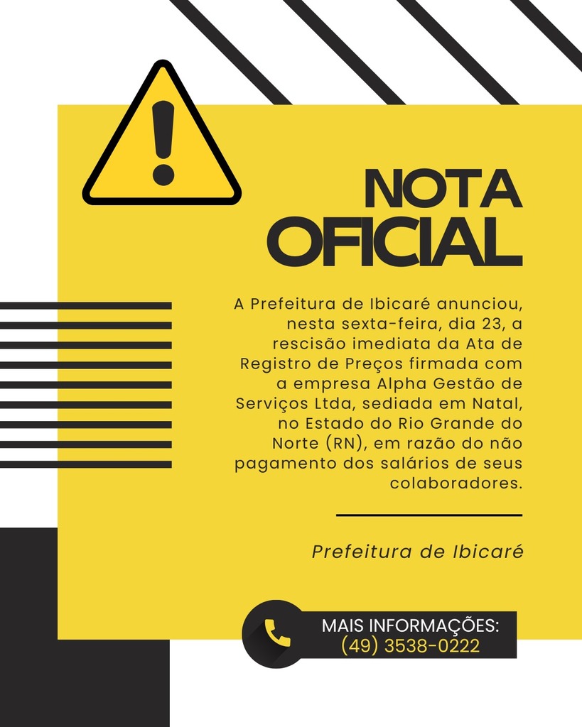 NOTA OFICIAL