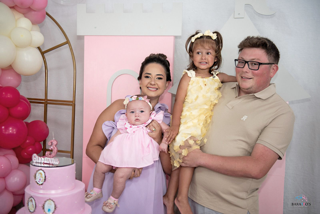 Giovanna Farina completou seus 3 anos de idade no último dia 23