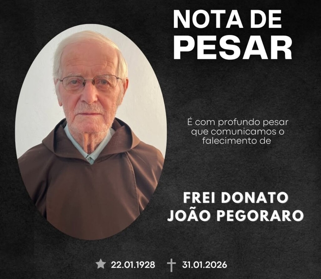MORRE AOS 98 ANOS O FREI DONATO PEGORARO