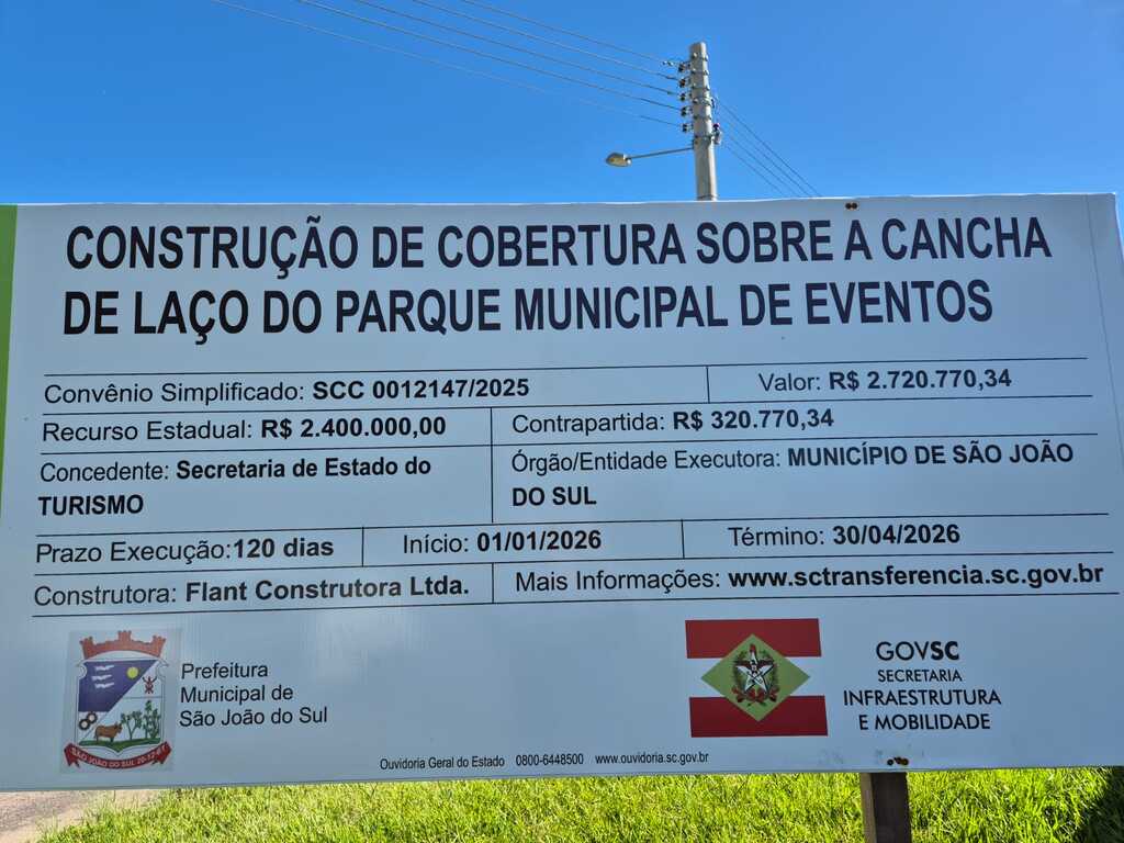 ADMINISTRAÇÃO MUNICIPAL INVESTE MAIS DE R$ 4 MILHÕES EM OBRAS E REVITALIZAÇÕES EM SÃO JOÃO DO SUL
