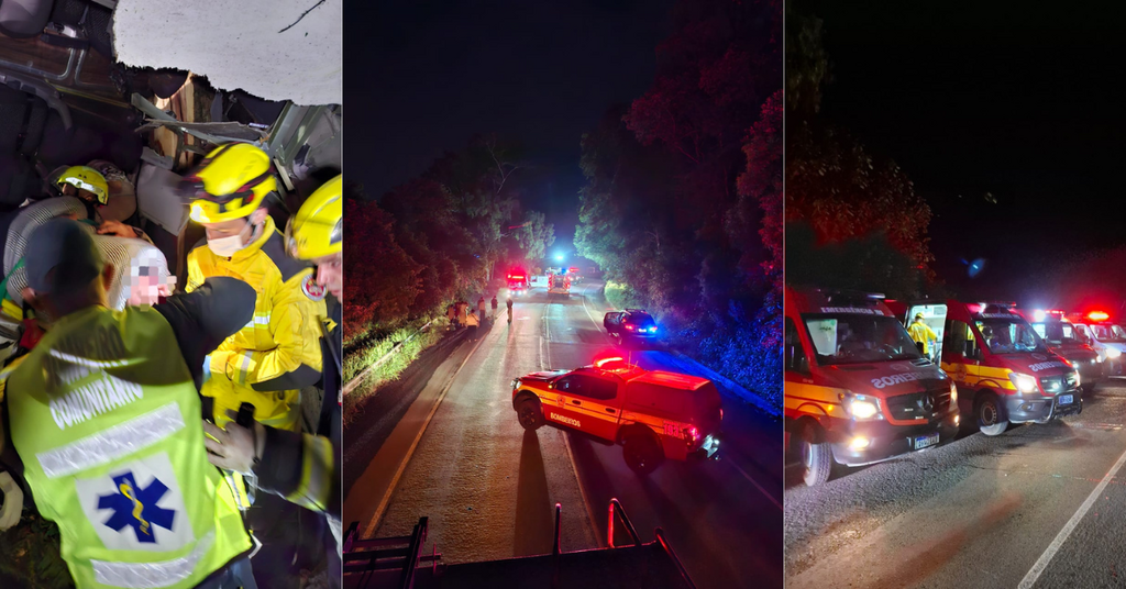 Acidente com ônibus deixa três mortos e 13 feridos na BR 470 em Agronômica