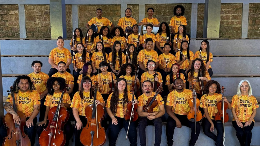 Orquestra Villa-Lobos apresenta espetáculo “Guatá Porã” na Praça 21 de Abril, em Garopaba