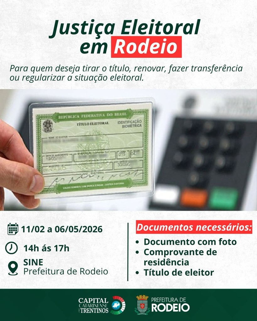 ATENÇÃO POPULAÇÃO DE RODEIO
