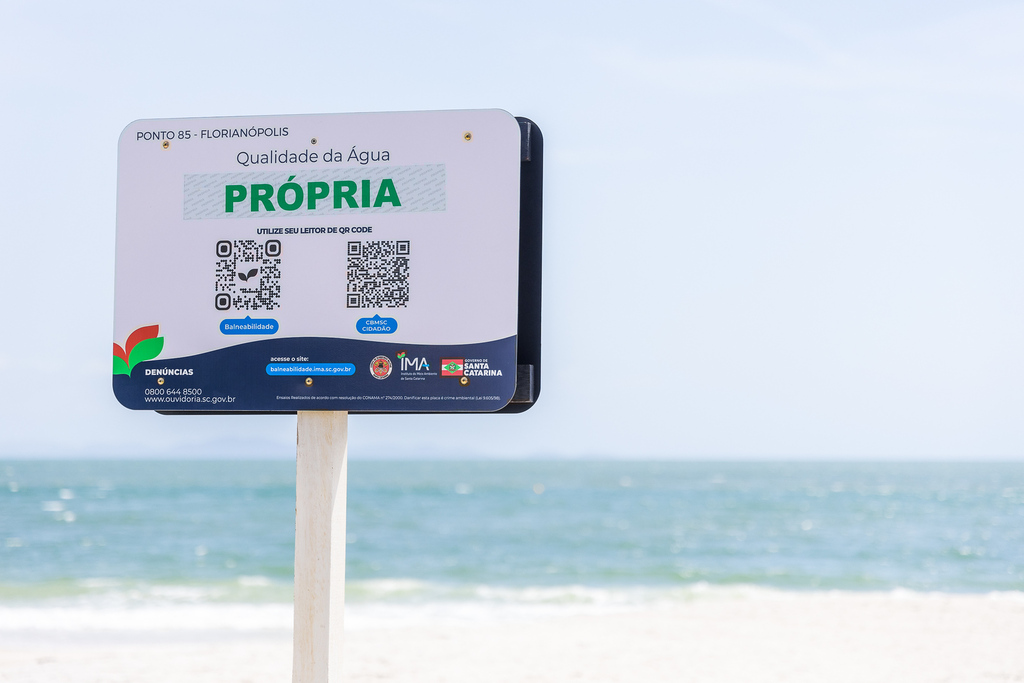 65% das praias de Santa Catarina estão próprias para banho
