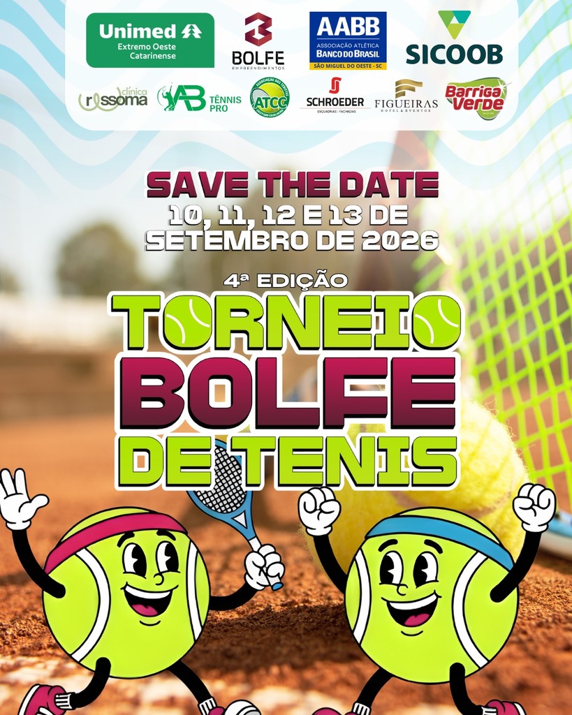 Lançada a quarta edição do Torneio Bolfe de Tênis