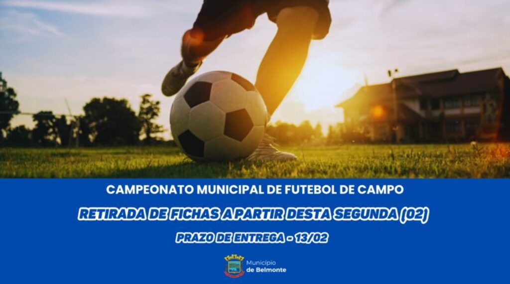 Inscrições para o Campeonato Municipal encerram sexta-feira