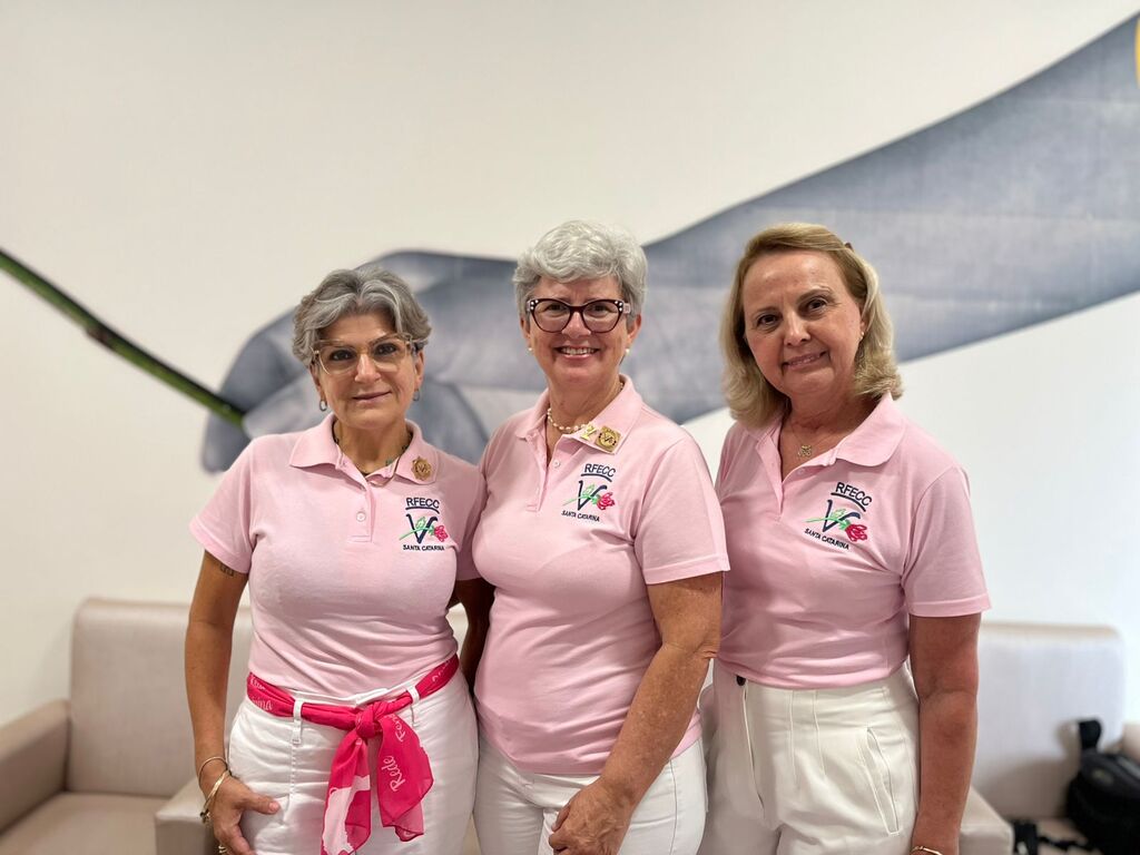 Rede Feminina de Pinhalzinho recebe visita da diretoria estadual da rede