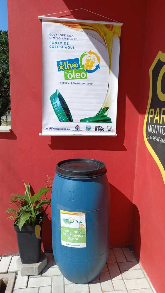 Águas de São Francisco do Sul arrecada 627 litros de óleo de cozinha usados, em 2025