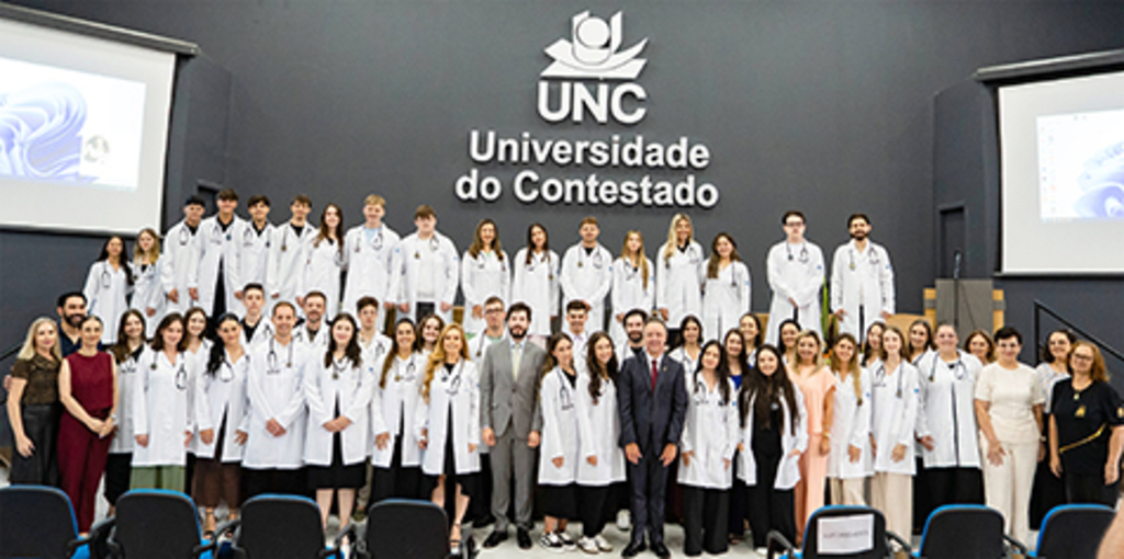 Cerimônia do Jaleco marca início da  7ª turma de Medicina da UNC Concórdia