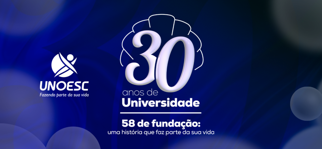 Unoesc lança selo comemorativo dos 30 anos de credenciamento como Universidade e 58 anos de fundação