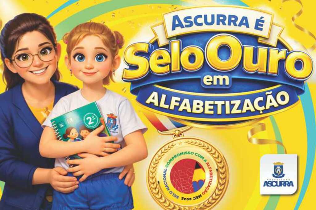 Ascurra conquista Selo Ouro e lidera alfabetização no Vale