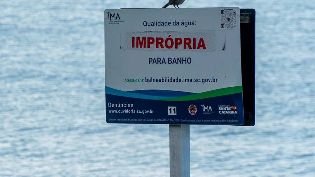 Siriú entra na lista de praias impróprias para banho em Garopaba