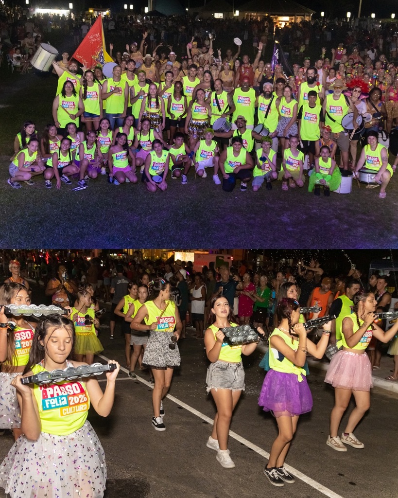 GRUPO DE ARTE E CULTURA SE APRESENTA DURANTE O 10º PASSO FOLIA EM PASSO DE TORRES