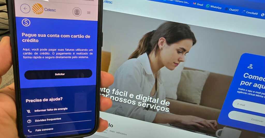 Celesc lança pagamento de fatura com cartão no App e na Agência Web, com parcelamento em até 21 vezes