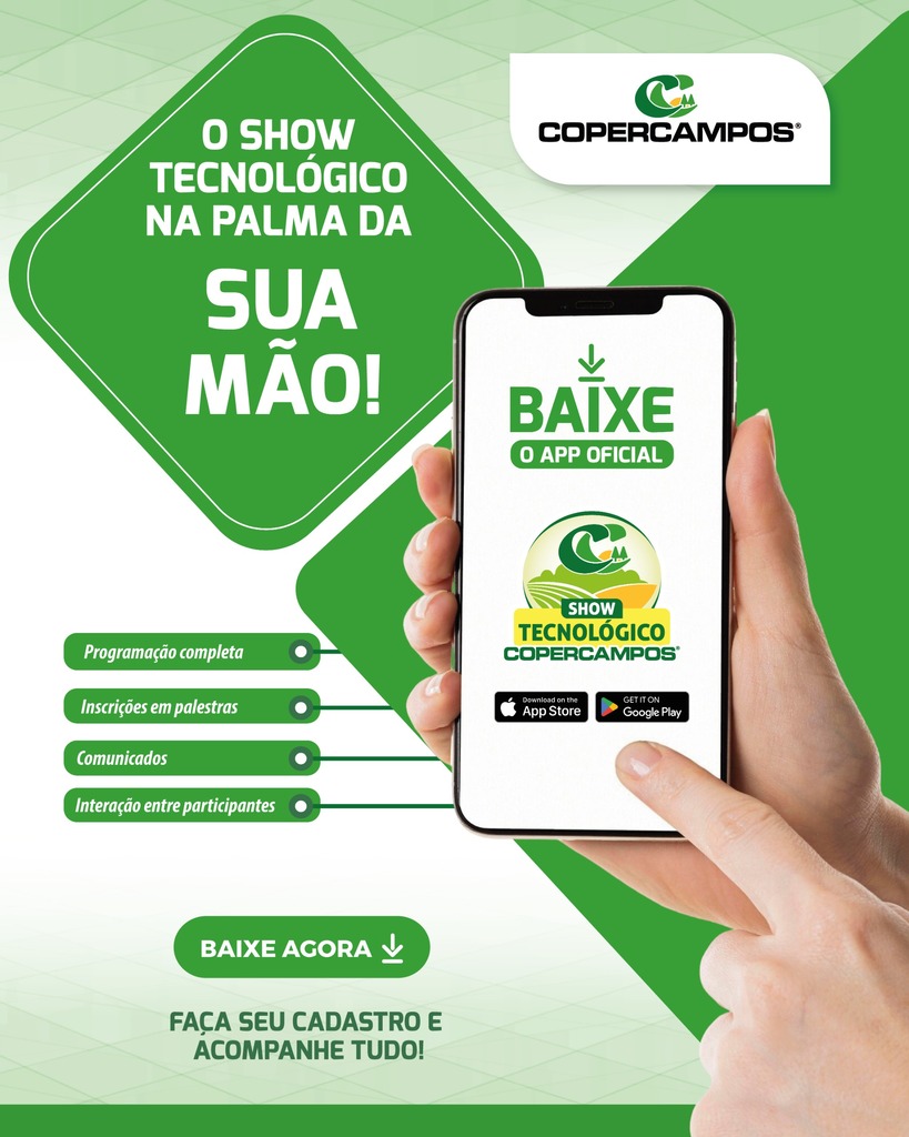 Copercampos lança aplicativo oficial do 30º Show Tecnológico para ampliar a experiência do público
