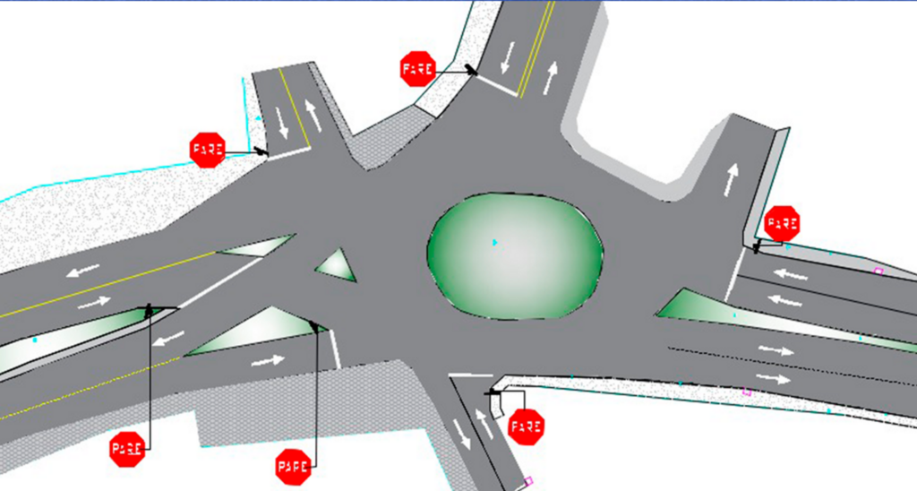 Preferencial na rotatória do Bairro Conte será alterada