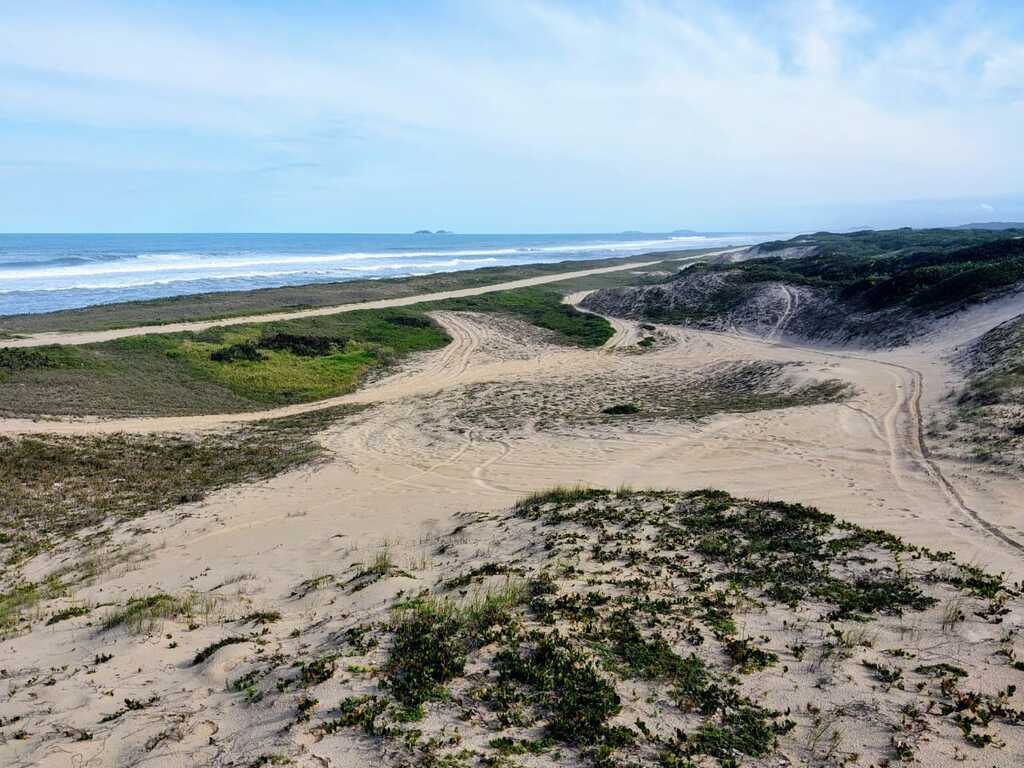 Homem firma acordo com MPSC após circular irregularmente de motocicleta em área de restinga no Parque Estadual do Acaraí, em São Francisco do Sul