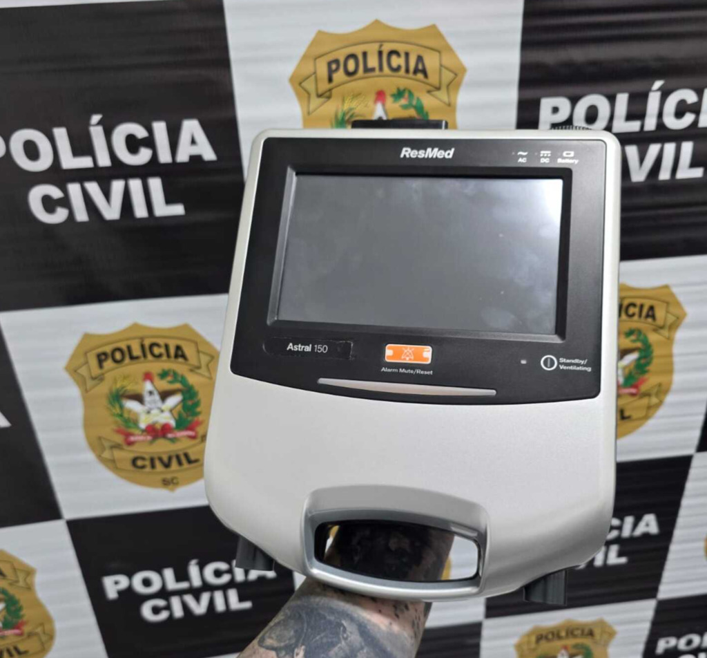 Polícia Civil recupera ventilador mecânico pertencente a hospital