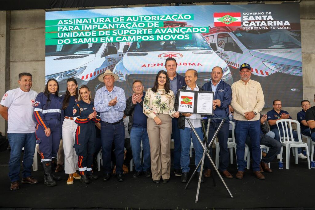 Jorginho Mello autoriza implantação de Unidade de Suporte Avançado do Samu em Campos Novos