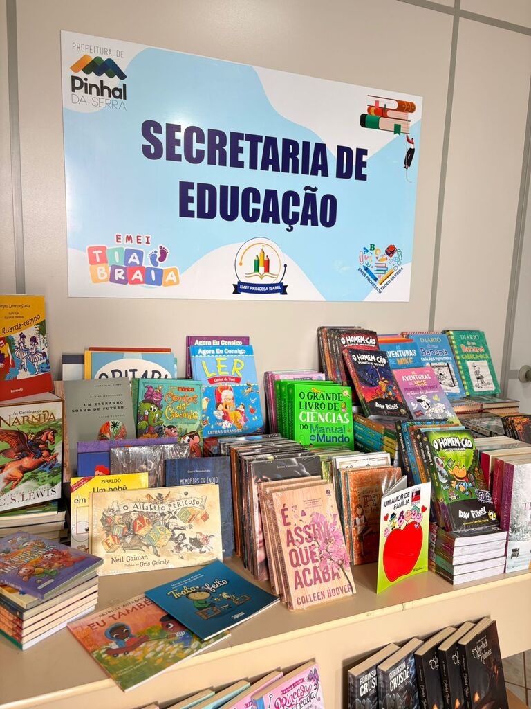 Prefeitura Municipal de Pinhal da Serra investe em acervo literário, firmando o compromisso com o incentivo à leitura nas escolas de Ensino Fundamental