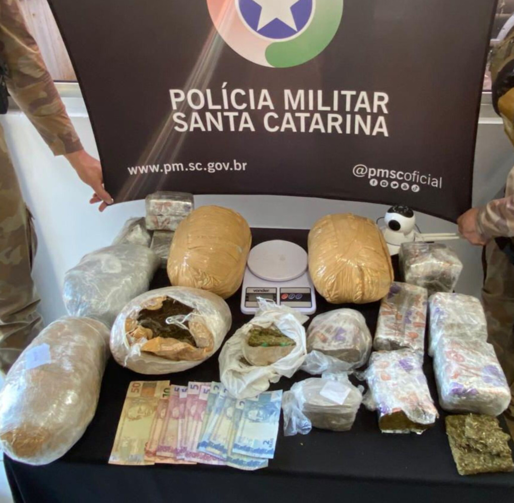 Ocorrência de tráfico e associação para o tráfico é registrada pela PM