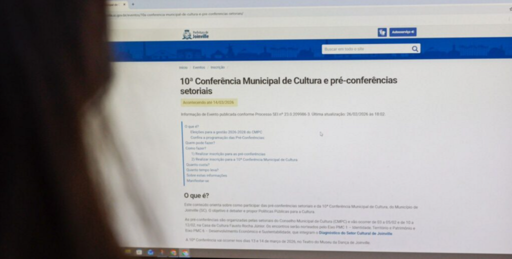 Evento cultural em Joinville elegerá novos representantes do Conselho de Política Cultural