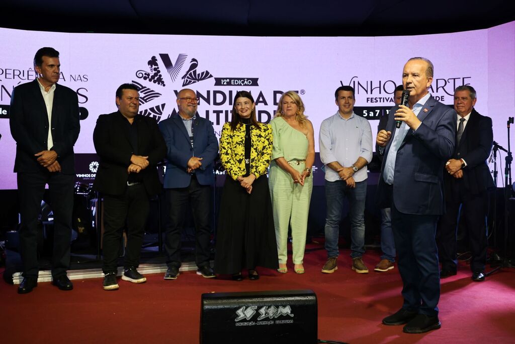 Governador participa da abertura da 12ª Vindima de Altitude e destaca força do enoturismo e da produção agrícola na Serra Catarinense
