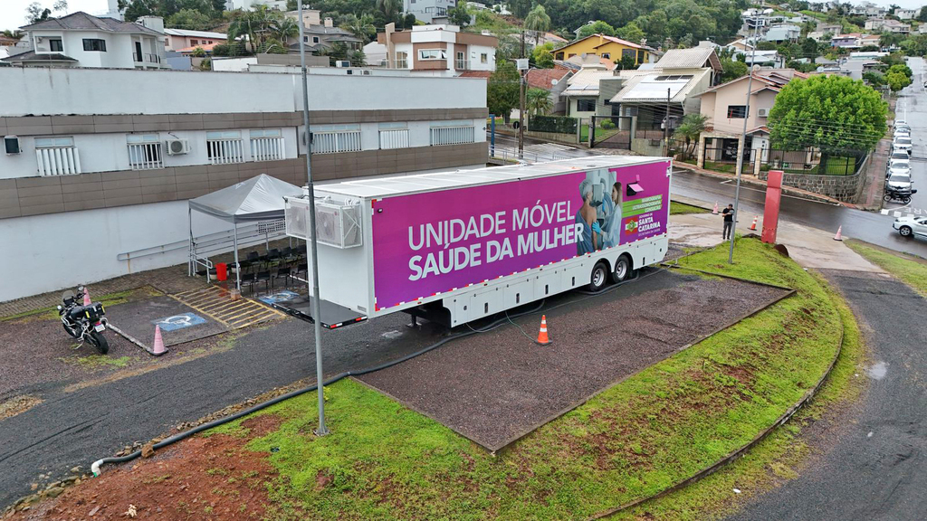 Iniciado o mutirão de exames na Carreta da Saúde Feminina em Concórdia