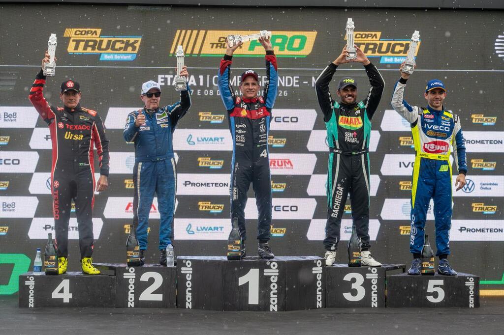 Com vitória na estreia, Felipe Giaffone renova parceria com a ArcelorMittal para a Copa Truck 2026