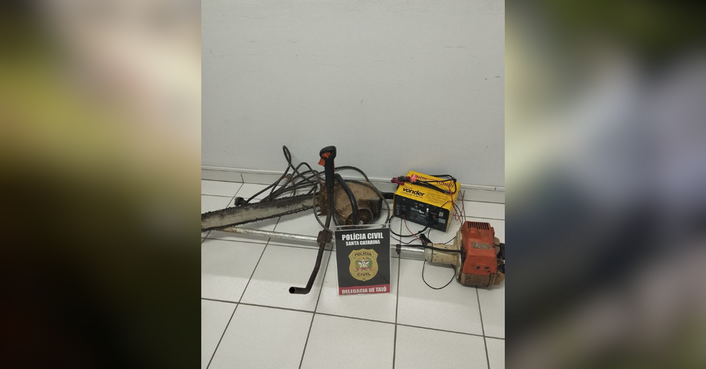 Polícia Civil recupera equipamentos furtados de serraria após denúncia de comprador em Taió