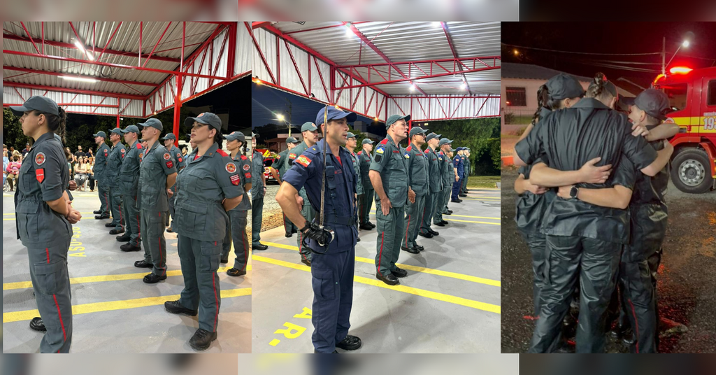 Taió forma novas bombeiras comunitárias em cerimônia com promoções e entrega de quartel revitalizado