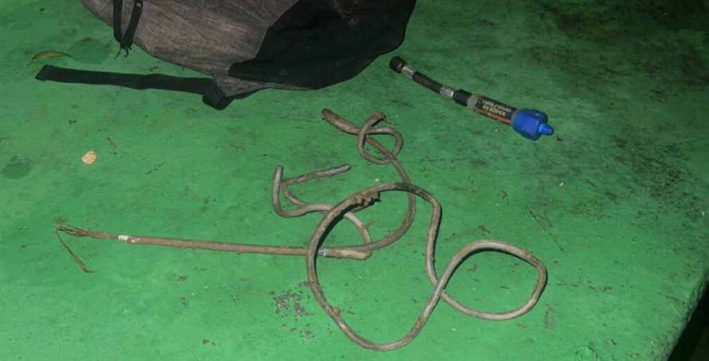 Homem é flagrado furtando fios de cobre no Parque da Cidade em Joinville