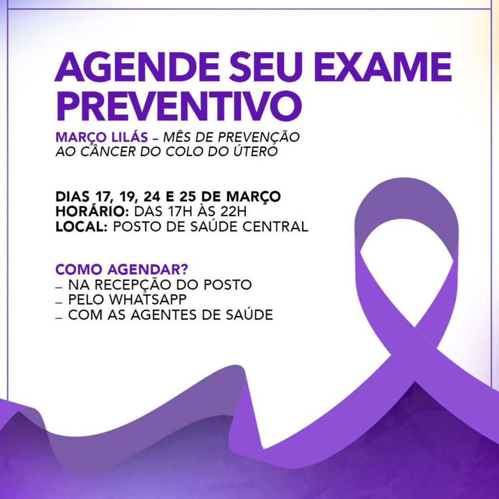 PASSO DE TORRES REALIZA AGENDA ESPECIAL DE EXAMES PREVENTIVOS DURANTE O MARÇO LILÁS