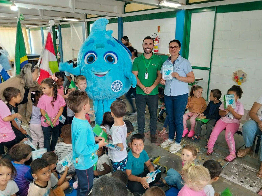 SAMAE inicia ações do Dia Mundial da Água com atividade no CEIM Pequeno Anjo