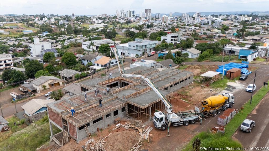 Obras do novo CAPS avançam no bairro Bela Vista em Pinhalzinho