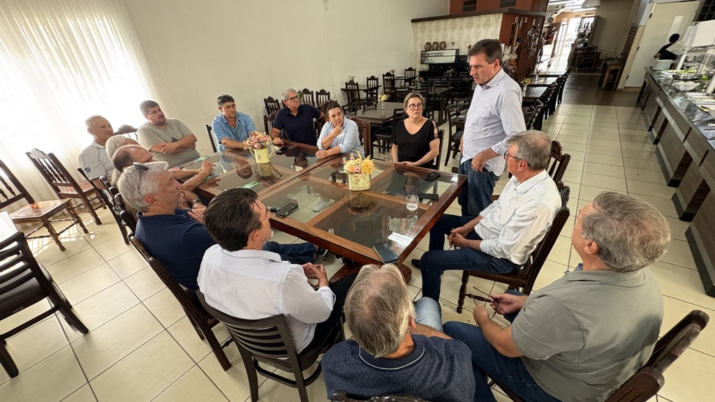 MDB de Capinzal recebe deputado federal Valdir Cobalchini e reforça parcerias com a região