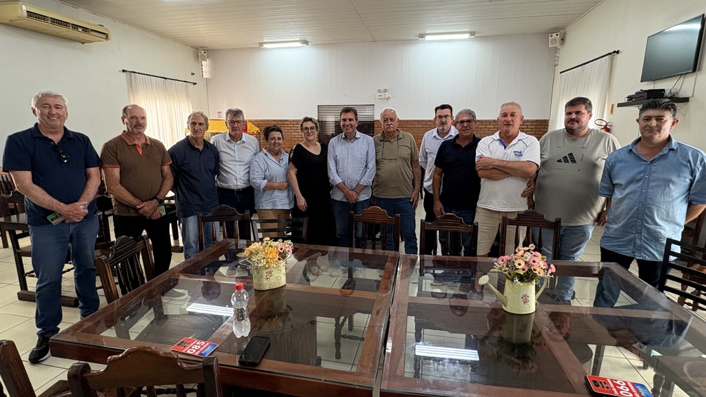 MDB de Capinzal recebe deputado federal Valdir Cobalchini e reforça parcerias com a região