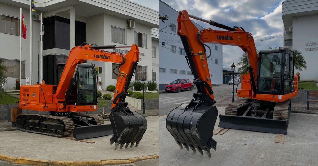 Rio do Campo reforça frota da Secretaria de Agricultura com nova mini escavadeira hidráulica