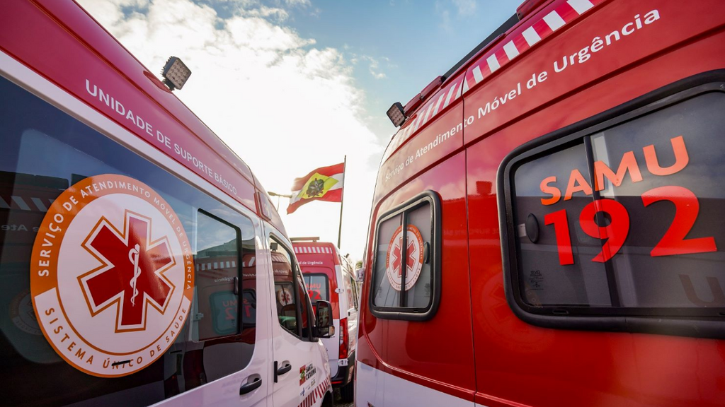 Fim de semana tem sequência de atendimentos do SAMU com quedas, surtos e morte registrada em Imbituba