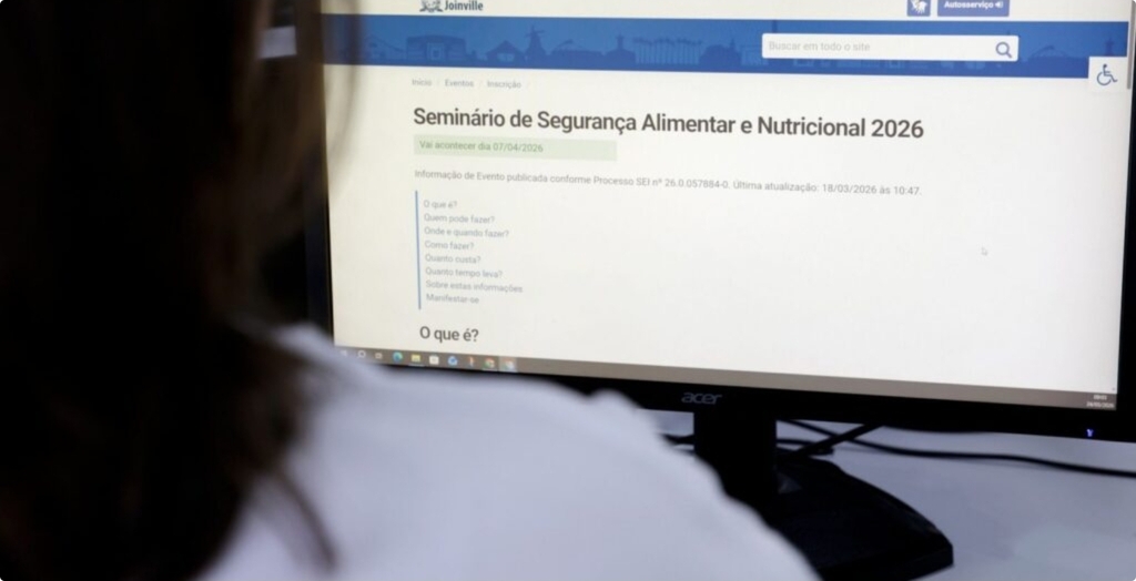 Seminário sobre segurança alimentar em Joinville está com inscrições abertas