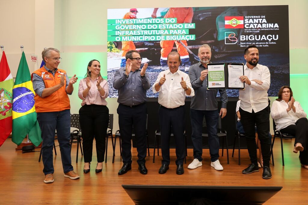 Governo do Estado anuncia R$ 18 milhões em investimentos para infraestrutura e construção da nova sede da Apae de Biguaçu