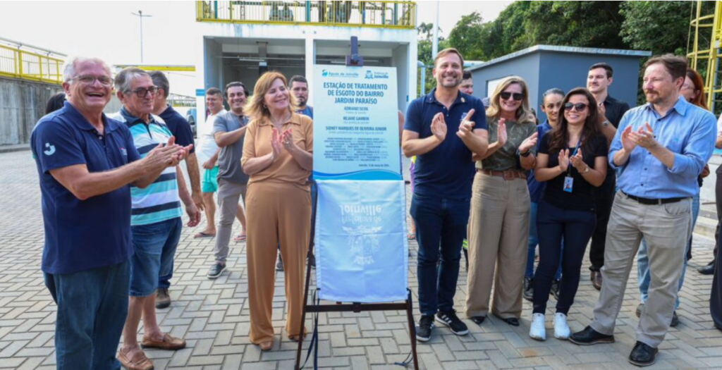 Joinville inaugura ETE Jardim Paraíso e amplia tratamento de esgoto para 30 mil moradores