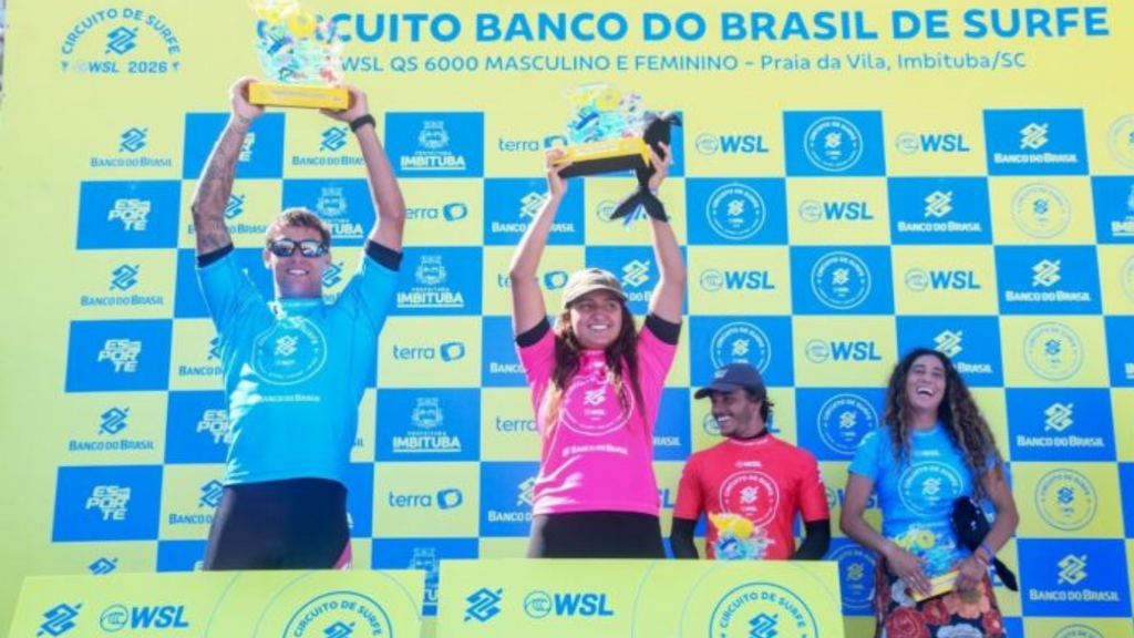 Imbituba consagra nova geração do surfe com títulos de Sophia Medina e Luan Wood no QS 6.000
