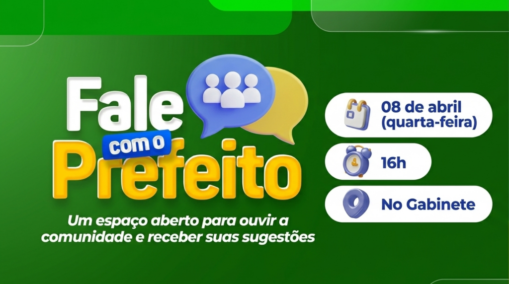 Programa “Fale com o Prefeito” terá nova data de atendimento em abril