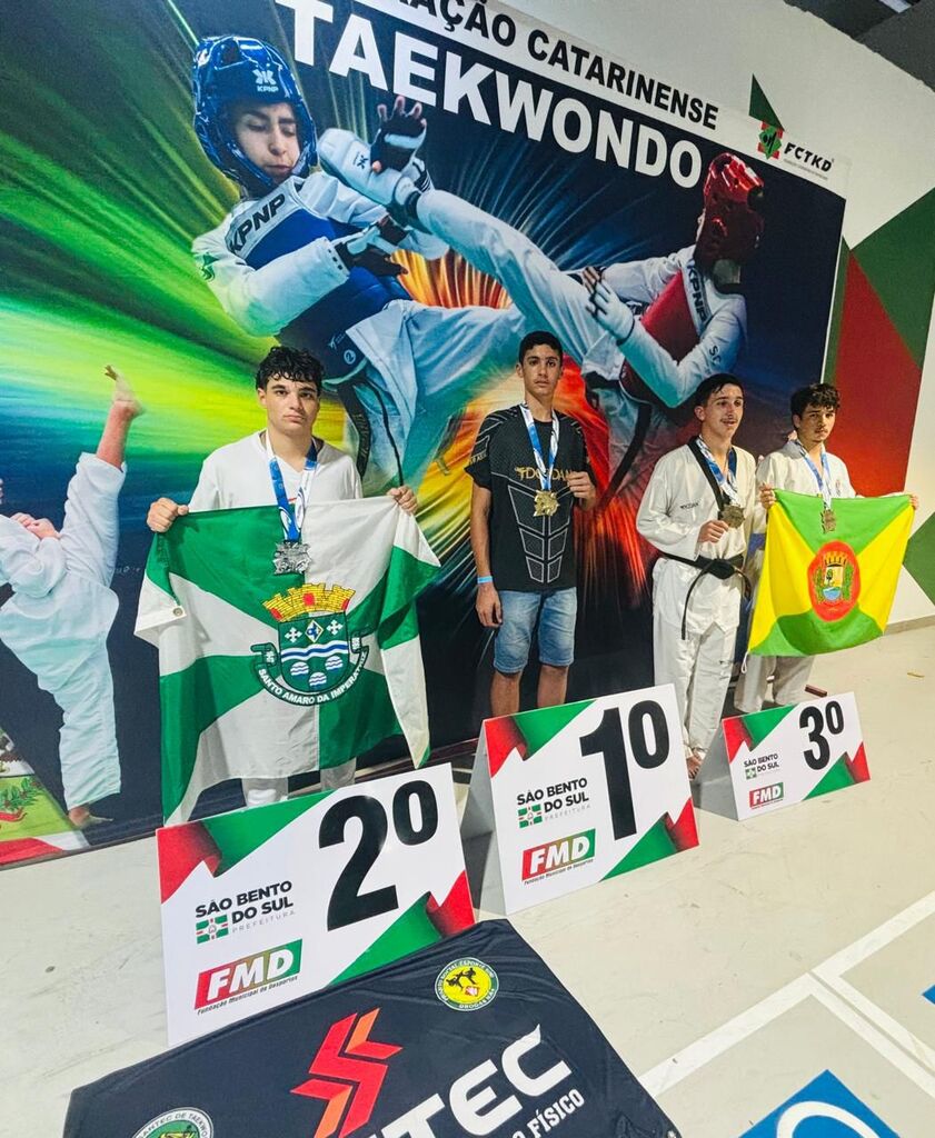 Atleta francisquense conquista título na 1ª etapa do Campeonato Catarinense de Taekwondo