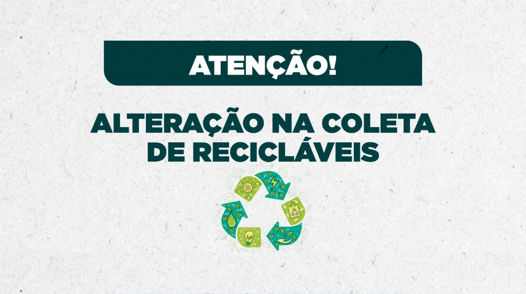 Coleta seletiva terá mudanças no cronograma durante o feriado
