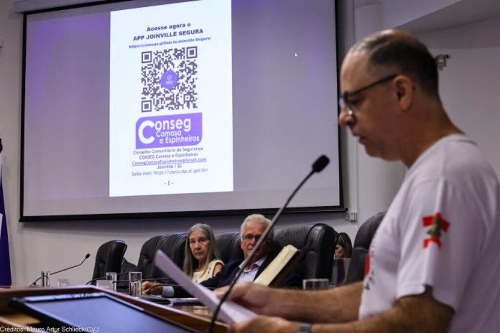 Tribuna Livre em Joinville debate parque Quiriri-Araçatuba e apresenta app de segurança pública