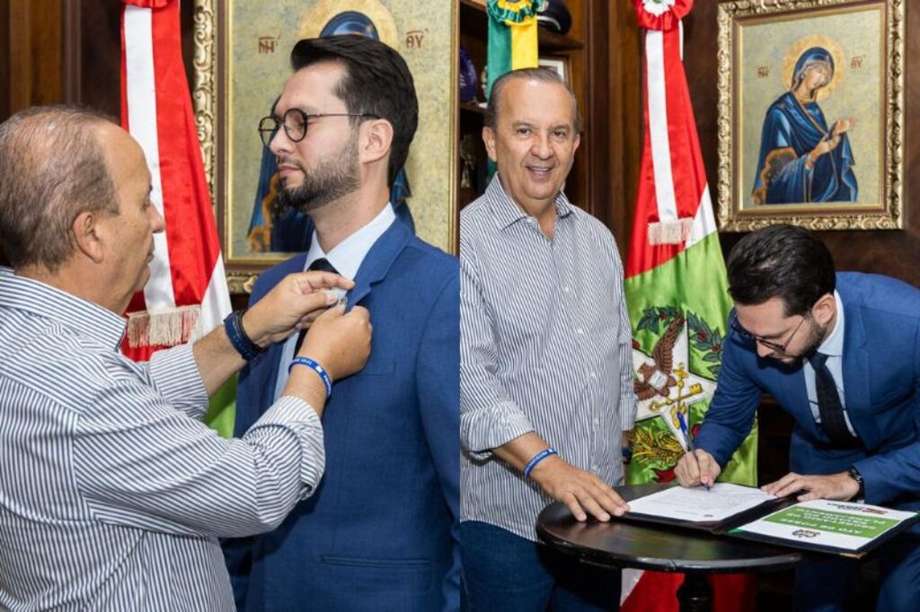 Governador Jorginho Mello dá posse ao novo secretário de Estado do Planejamento