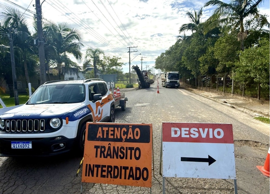 Revitalização avança em avenida de ligação com a SC-108 em Cocal do Sul