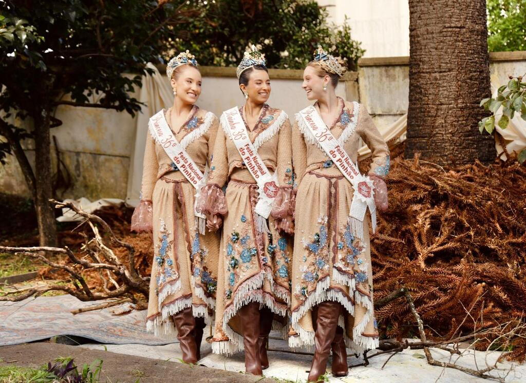 Segundo traje antecipa a essência do vestido oficial da Festa Nacional do Pinhão